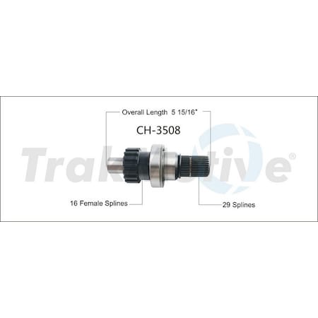 Surtrack Axle Cv Axle Shaft, Ch-3508 CH-3508